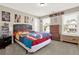 Bedroom with a Captain America themed bedspread and comic-themed decor at 117 Cottage Nw Walk, Cartersville, GA 30121