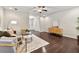 Spacious living room with stylish furniture, decor, and hardwood floors at 2474 Norwood Park Xing, Atlanta, GA 30340