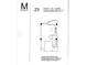Floor plan showcasing layout of unit #3, located on floors 7-20, with approximately 696 square feet at 943 Peachtree Ne St # 1603, Atlanta, GA 30309