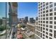 View from balcony featuring buildings and city views at 943 Peachtree Ne St # 1603, Atlanta, GA 30309