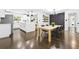 Open concept kitchen and dining area with new appliances and modern decor at 2403 Dawn Dr, Decatur, GA 30032