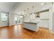 A modern kitchen with a large island and stainless steel appliances at 20 Running Nw Ter, Cartersville, GA 30121