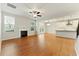 Spacious living room with fireplace, leading to a modern kitchen at 20 Running Nw Ter, Cartersville, GA 30121