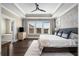 Main bedroom with tray ceiling, large windows for natural light and ensuite bathroom with standalone tub at 4336 Walsh Dr, Dunwoody, GA 30338