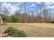 Well maintained backyard with lush lawn and wooded perimeter for privacy at 2845 Echols Rd, Cumming, GA 30041