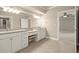 Bathroom features granite countertops, dual sinks and vanity area at 2845 Echols Rd, Cumming, GA 30041
