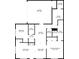 Detailed floor plan highlighting the layout of the home, including room dimensions and features at 3310 Raes Creek Rd # 16, Marietta, GA 30008