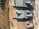 Overhead shot showing property lines and the surrounding landscape of this residential area at 410 Windy Ridge Way, Canton, GA 30114