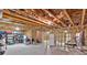 Spacious unfinished basement with concrete floors and exposed ceiling framing, offering potential for customization and expansion at 257 Lakestone Pkwy, Woodstock, GA 30188