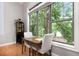 Dining area with large windows showcasing a beautiful wooded view at 1903 Anjaco Rd # 5, Atlanta, GA 30309