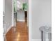 View of the entryway featuring hardwood floors leading into the kitchen area at 1903 Anjaco Rd # 5, Atlanta, GA 30309