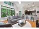 Bright open living space with large windows, hardwood floors, and modern furnishings at 1903 Anjaco Rd # 5, Atlanta, GA 30309