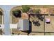 Aerial shot of a home's roof and large fenced backyard on a sunny day at 15 Mary Jane Ln, Covington, GA 30016