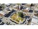 Scenic aerial view of the downtown area, with tree-lined streets and local businesses at 15 Mary Jane Ln, Covington, GA 30016