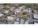 Picturesque aerial view showcasing the downtown buildings and nearby neighborhood at 15 Mary Jane Ln, Covington, GA 30016