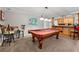 Recreational space with a billiard table, wet bar, and seating area at 370 Fairleaf Ct, Alpharetta, GA 30022