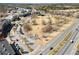 Aerial view of the Suwanee town square with a park and surrounding buildings at 3724 Via Secco Ln, Suwanee, GA 30024