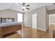 Bright bedroom with hardwood flooring and white painted trim and doors at 3207 Kensington Rd, Avondale Estates, GA 30002