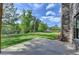 Beautiful, well-manicured lawn of backyard at 5533 Addison Woods Pl, Buford, GA 30518