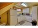 A kitchen offering white cabinets, a dual bowl sink, and laminate countertops at 5642 N Highway 212, Covington, GA 30016