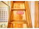 Wooden ladder with a 'look up' sign and view of the bathroom at 5642 N Highway 212, Covington, GA 30016