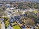 Aerial view of the home with a pool, landscaping, and ample parking near a neighborhood park and play area at 733 Cherokee Se Ave, Atlanta, GA 30315