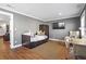 Bedroom featuring gray walls, a desk, a daybed and natural light at 733 Cherokee Se Ave, Atlanta, GA 30315