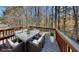 Inviting patio features a dining table set with seating for six, perfect for outdoor entertaining at 7021 Hillcrest Chase Ln, Austell, GA 30168