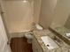 Bright bathroom featuring a shower and granite countertops at 1815 Boulderview Se Dr, Atlanta, GA 30316