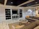 The lounge area features modern decor, a large television, and comfortable seating at 200 River Vista Dr # 736, Atlanta, GA 30339