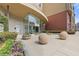 Modern building entrance with greenery and outdoor décor at 400 17Th Nw St # 2025, Atlanta, GA 30363