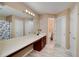 Large bathroom with a vanity and walk-in shower at 6675 Princeton Park Ct, Lithonia, GA 30058