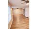 Spacious living room featuring ceiling fans and luxury vinyl flooring at 2302 Waldrop Pl, Decatur, GA 30034