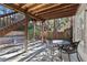Outdoor patio with table and chairs, perfect for entertaining at 3311 Fieldwood Se Dr, Smyrna, GA 30080