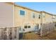 Exterior view of backyard with fence and sliding door at 5538 Cascade Sw Rdg, Atlanta, GA 30336