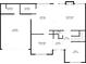 Detailed floor plan showcasing the layout of the first floor, including living areas, kitchen, and garage at 675 Timber Ives Dr, Dacula, GA 30019