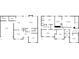 Combined floor plans for two-story layout featuring dimensions of rooms, bathrooms, and closets at 675 Timber Ives Dr, Dacula, GA 30019