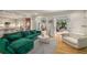 Stylish living room with open access to a modern kitchen, enhancing the living experience in this home at 2115 Azalea Dr, Roswell, GA 30075