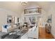 Spacious living room with hardwood floors, fireplace, and open floor plan at 9185 Old Southwick Pass, Johns Creek, GA 30022