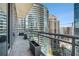 Spacious balcony offering panoramic views of the city skyline and surrounding buildings at 1065 Peachtree Ne St # 2901, Atlanta, GA 30309