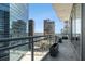 Balcony featuring city skyline views at 1065 Peachtree Ne St # 2901, Atlanta, GA 30309