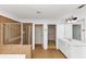 Bathroom featuring a tiled shower, dual sinks, and walk-in closet at 499 Bellbrook Ln, Lawrenceville, GA 30045