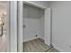 Spacious closet with washer and dryer hookups and wood floors at 5393 Ridge Forest Dr, Stone Mountain, GA 30083