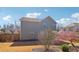 The fenced backyard includes a landscaped garden at 3255 Blackburn Dr, Cumming, GA 30040