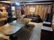 Unique office space with wood paneling, large desk, and comfortable seating area at 2894 Dellinger Dr, Marietta, GA 30062
