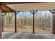 Covered patio features brick pavers and wooded views, perfect for relaxation at 816 Ivy Ridge Dr, Loganville, GA 30052