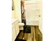 Bathroom features a shower and tub, toilet, vanity, and wood-look flooring at 2633 Coventry Sw St, Atlanta, GA 30331