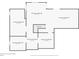 Basement floor plan showing unfinished basement space at 1351 Ashbury Park Dr, Hoschton, GA 30548