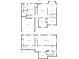 Detailed floor plan showcasing two levels with bedrooms, living spaces, and utility areas at 315 Hillcrest Ln, Canton, GA 30115