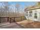 A spacious deck is overlooking a beautiful wooded backyard at 101 Hardwood Ln, Canton, GA 30115